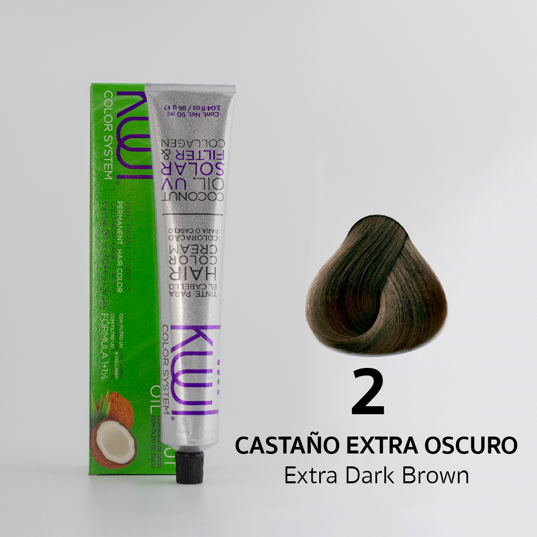 2 Castaño Extra Oscuro - Kuul color system
