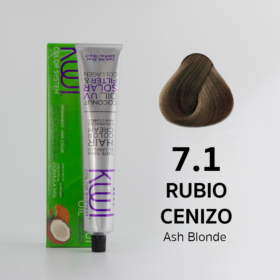 7.1 Rubio Cenizo - Ash Blonde Kuul Color system